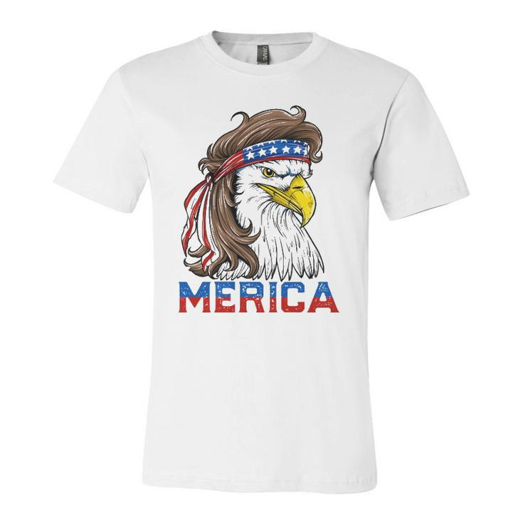Eagle Mullet 4Th Of July American Flag Merica Usa Essential Jersey T-Shirt