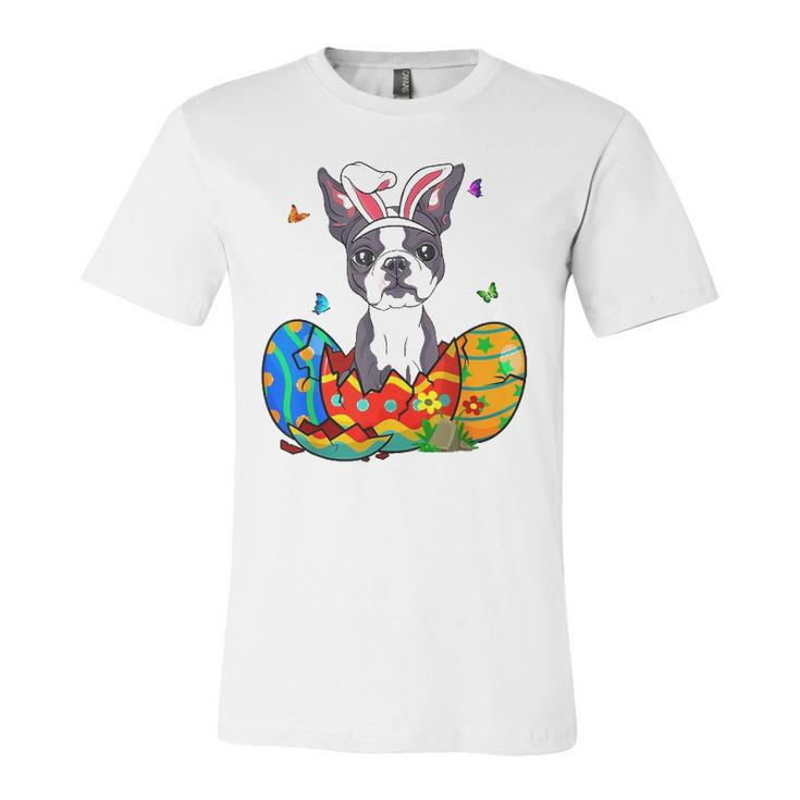 Easter Eggs French Bulldog Bunny Dog Dog Dad Dog Mom Jersey T-Shirt