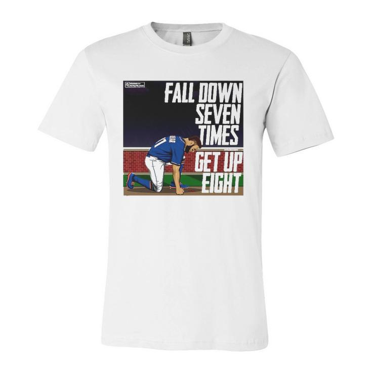 Fall Down Seven Times Get Up Eight 2022 Kevin Pillar Jersey T-Shirt