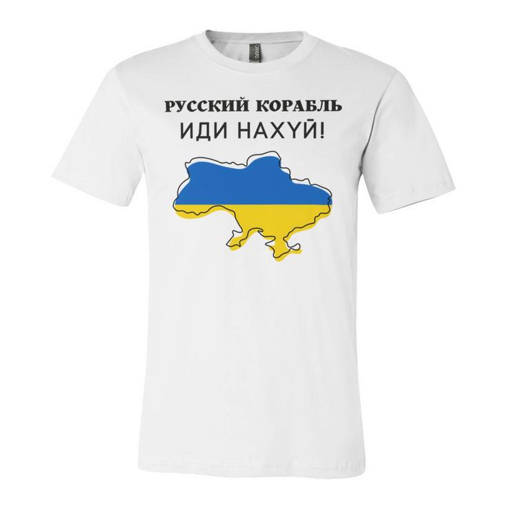 Flag Map Russian Warship Go F Unisex Jersey Short Sleeve Crewneck Tshirt