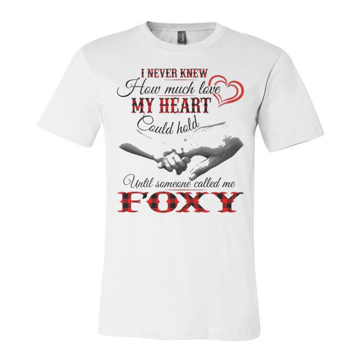 Foxy Grandma Gift   Until Someone Called Me Foxy Unisex Jersey Short Sleeve Crewneck Tshirt
