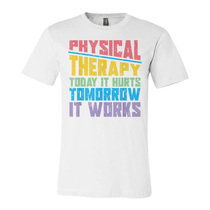 Funny Pt Therapist Pta Physiotherapy Physical Therapy  Unisex Jersey Short Sleeve Crewneck Tshirt