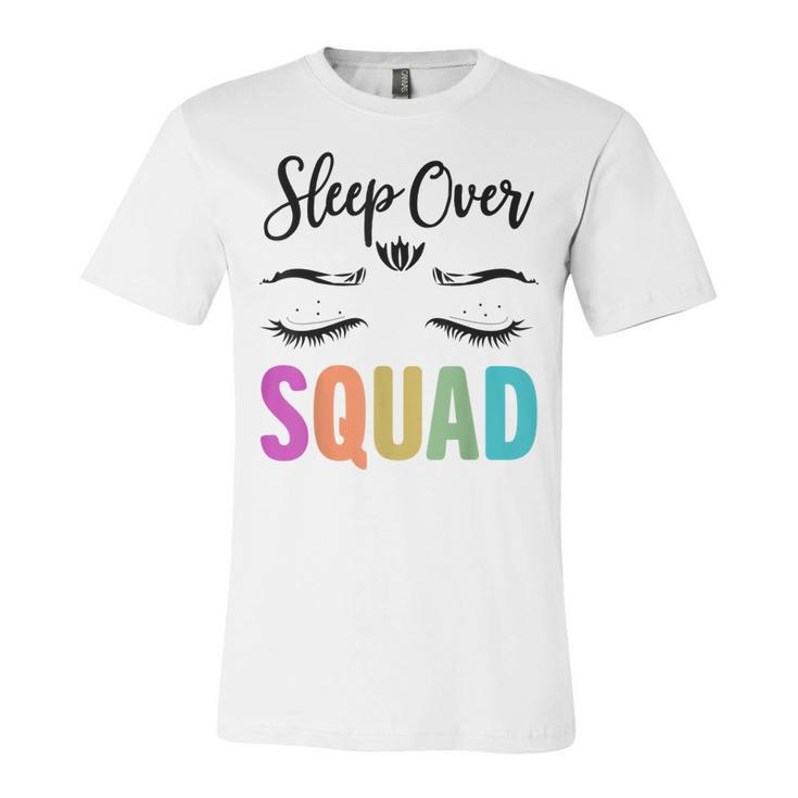 Funny Sleepover Squad Pajama Great For Slumber Party  V2 Unisex Jersey Short Sleeve Crewneck Tshirt