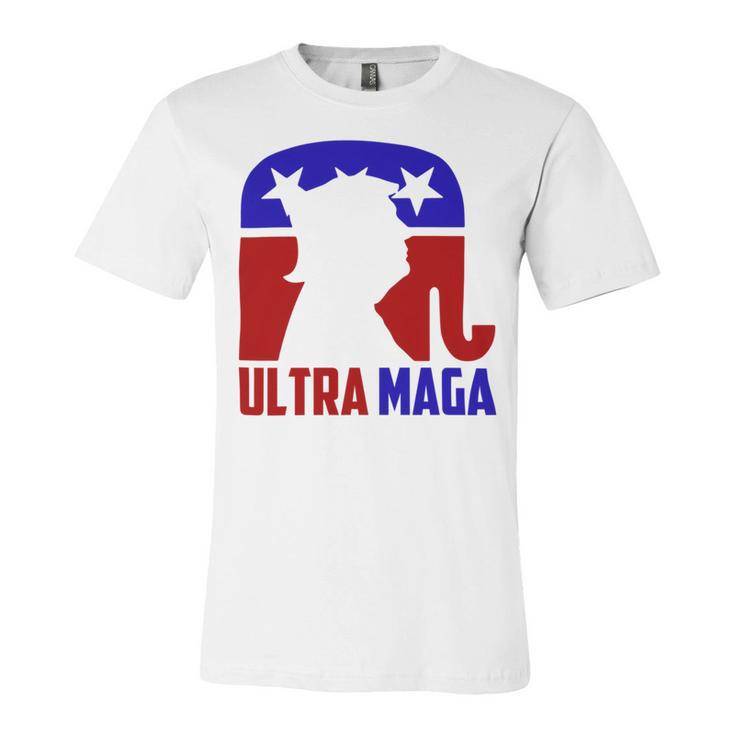 Funny Ultra Maga Gift For Americans Trump Biden Lover Unisex Jersey Short Sleeve Crewneck Tshirt