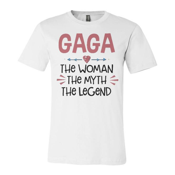 Gaga Grandma Gift   Gaga The Woman The Myth The Legend Unisex Jersey Short Sleeve Crewneck Tshirt