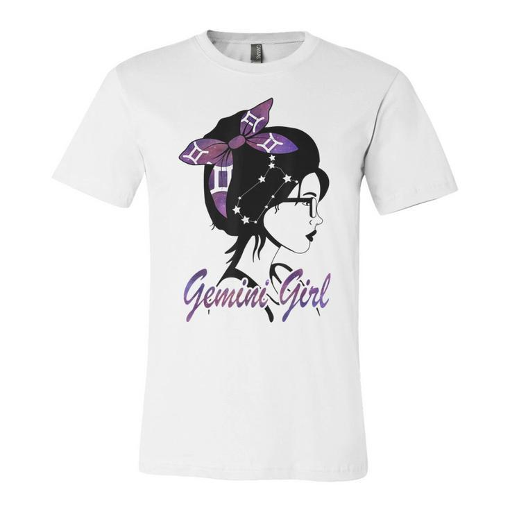 Gemini Girl Birthday Gemini Woman Zodiac Sign  Unisex Jersey Short Sleeve Crewneck Tshirt