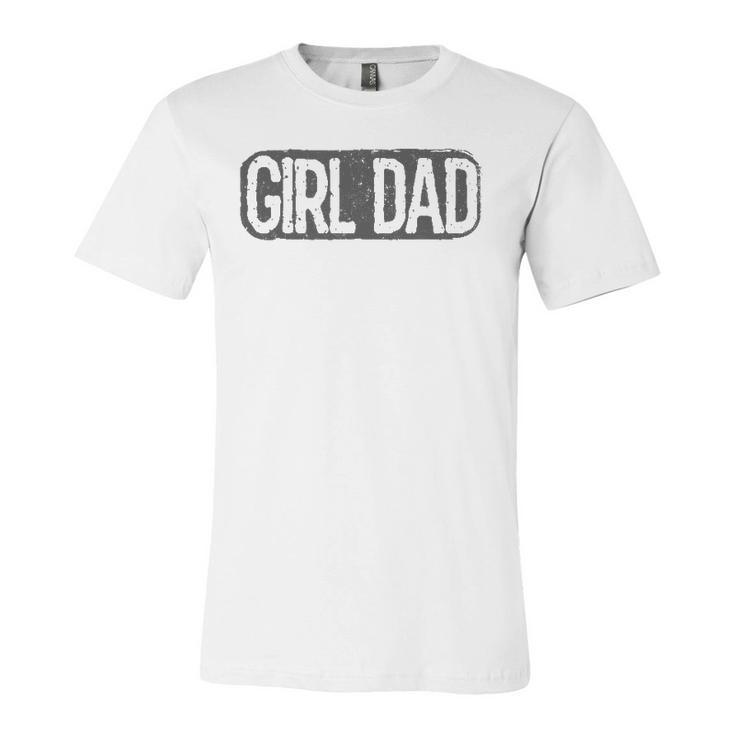 Girl Dad Vintage Proud Father Of Girl Dad Fathers Day Jersey T-Shirt