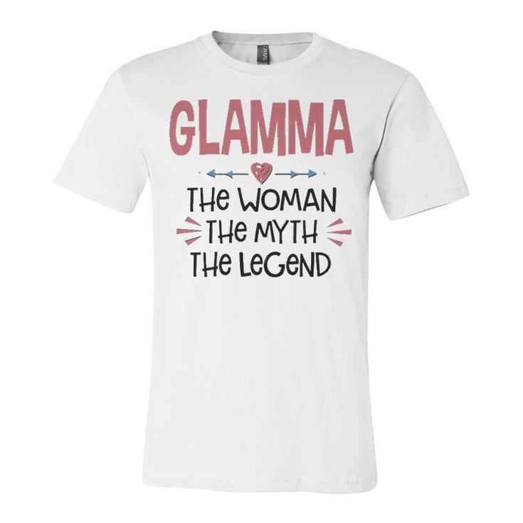 Glamma Grandma Gift   Glamma The Woman The Myth The Legend Unisex Jersey Short Sleeve Crewneck Tshirt