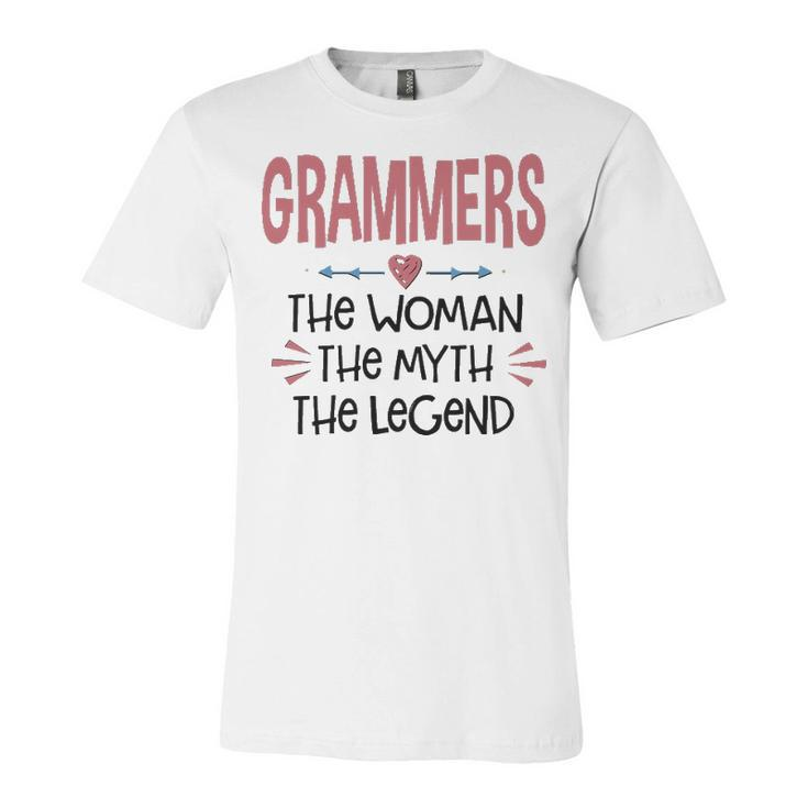 Grammers Grandma Gift   Grammers The Woman The Myth The Legend Unisex Jersey Short Sleeve Crewneck Tshirt
