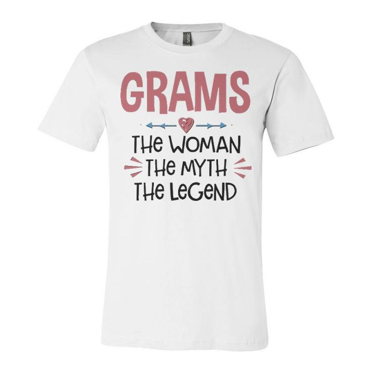 Grams Grandma Gift   Grams The Woman The Myth The Legend Unisex Jersey Short Sleeve Crewneck Tshirt