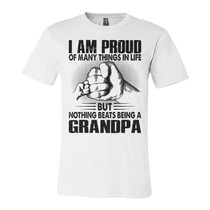 Grandpa Gift   Nothing Beats Being A Grandpa Unisex Jersey Short Sleeve Crewneck Tshirt