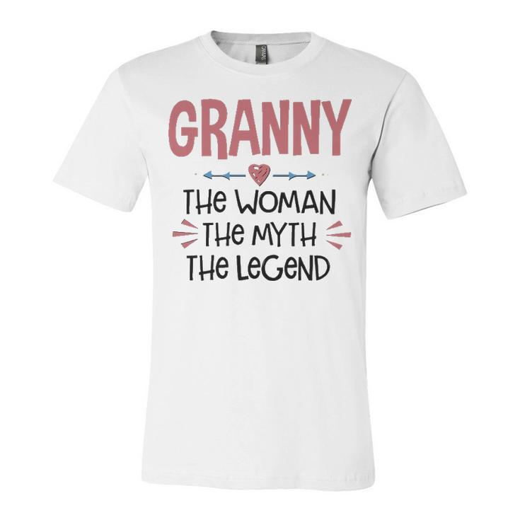 Granny Grandma Gift   Granny The Woman The Myth The Legend Unisex Jersey Short Sleeve Crewneck Tshirt