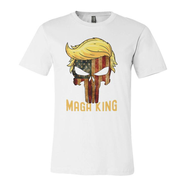 The Great Maga King Donald Trump Skull Maga King Jersey T-Shirt