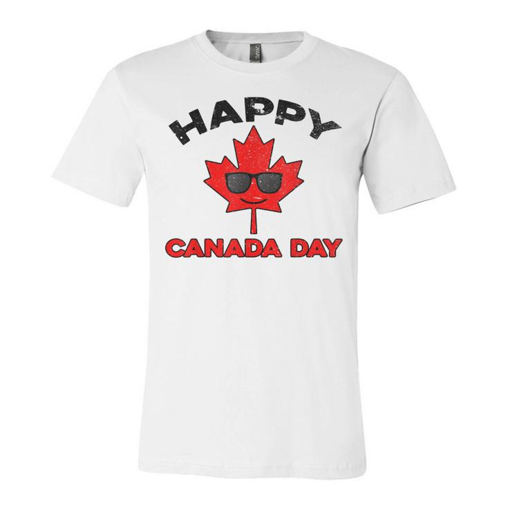 Happy Canada Day Funny Maple Leaf Canada Day Kids Toddler  Unisex Jersey Short Sleeve Crewneck Tshirt