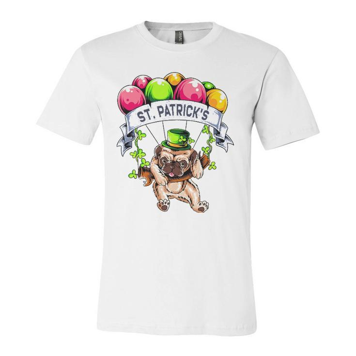 Happy StPatricks Day Pug Lover Jersey T-Shirt