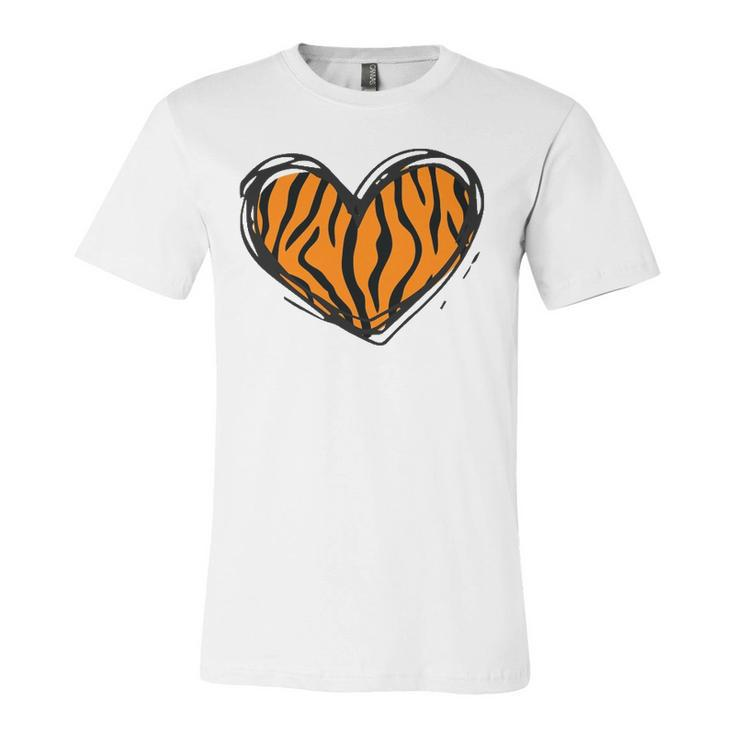 Heart Tiger Pattern Clothing Tiger Print Jersey T-Shirt