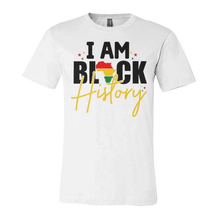 I Am Black History V2 Unisex Jersey Short Sleeve Crewneck Tshirt