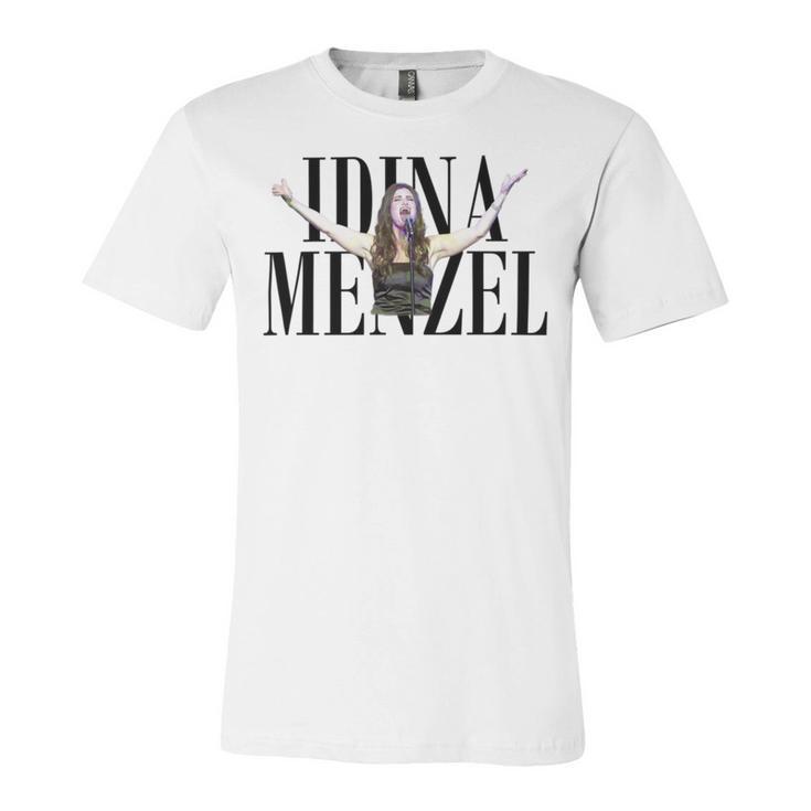 Idina Menzel Unisex Jersey Short Sleeve Crewneck Tshirt