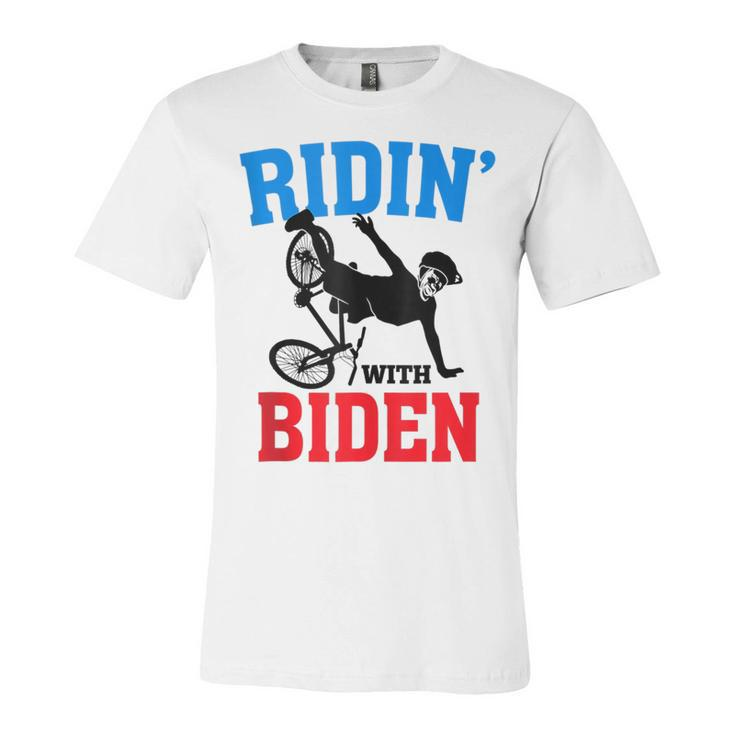 Joe Biden Falling With Biden Funny Ridin With Biden  V3 Unisex Jersey Short Sleeve Crewneck Tshirt