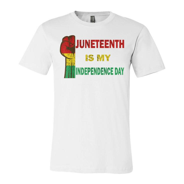 Juneteenth Is My Independence Day For Women Men Kids Vintage   Unisex Jersey Short Sleeve Crewneck Tshirt