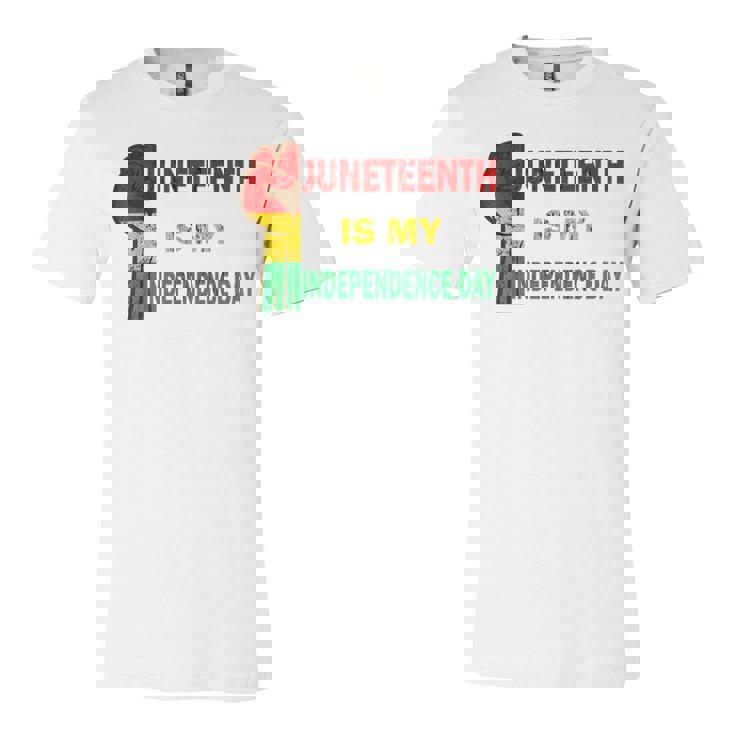 Juneteenth Is My Independence Day For Women Men Kids Vintage   Unisex Jersey Short Sleeve Crewneck Tshirt