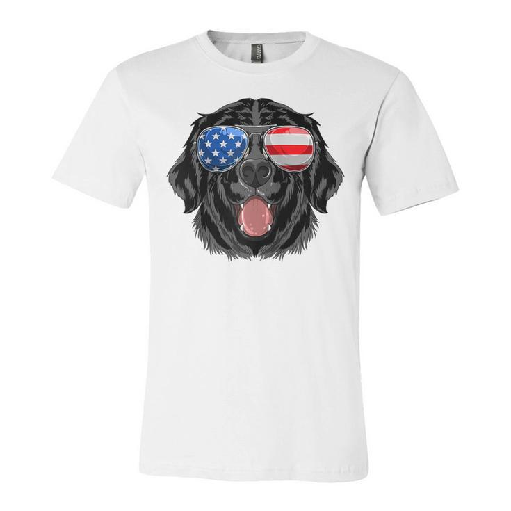 Labrador Retriever Usa American Flag Dog Dad Mom 4Th Of July  Unisex Jersey Short Sleeve Crewneck Tshirt