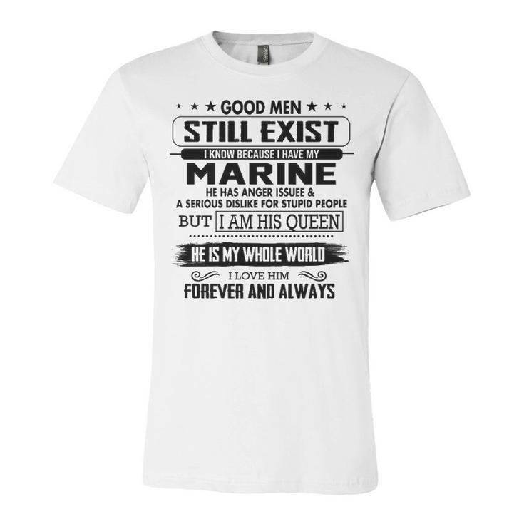 Marine Name Gift   I Know Because I Have My Marine Unisex Jersey Short Sleeve Crewneck Tshirt