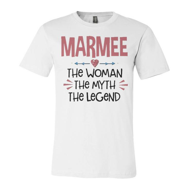 Marmee Grandma Gift   Marmee The Woman The Myth The Legend Unisex Jersey Short Sleeve Crewneck Tshirt