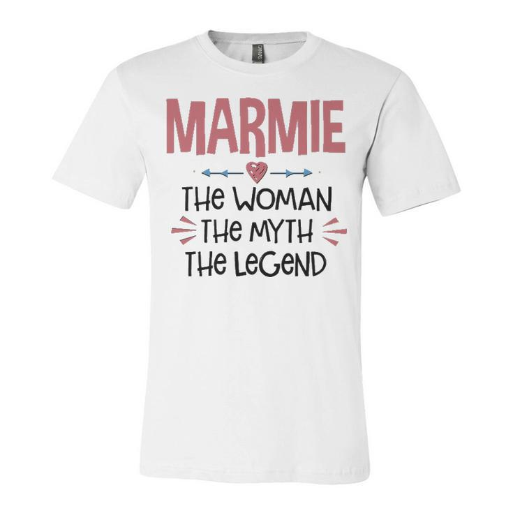 Marmie Grandma Gift   Marmie The Woman The Myth The Legend Unisex Jersey Short Sleeve Crewneck Tshirt