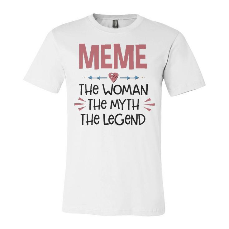 Meme Grandma Gift   Meme The Woman The Myth The Legend Unisex Jersey Short Sleeve Crewneck Tshirt