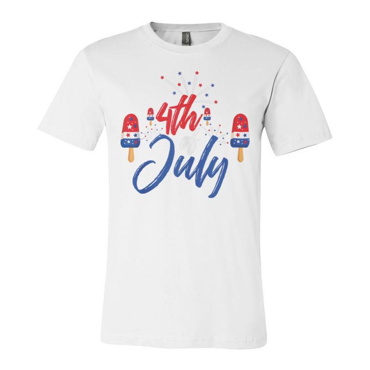 Memorial Day 4Th Of July Holiday Patriotic Ice Cream V2 Unisex Jersey Short Sleeve Crewneck Tshirt