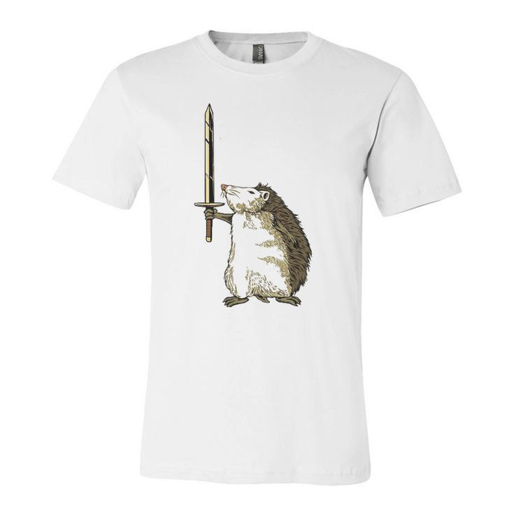 Mighty Hedgehog With Long Sword Jersey T-Shirt