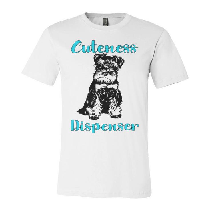 Miniature Schnauzer At Home Cuteness Dispenser Multi Tasking Dog Unisex Jersey Short Sleeve Crewneck Tshirt