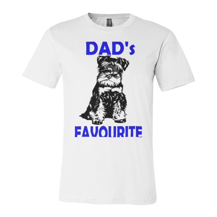 Miniature Schnauzer At Home Dads Favourite Multi Tasking Dog Unisex Jersey Short Sleeve Crewneck Tshirt