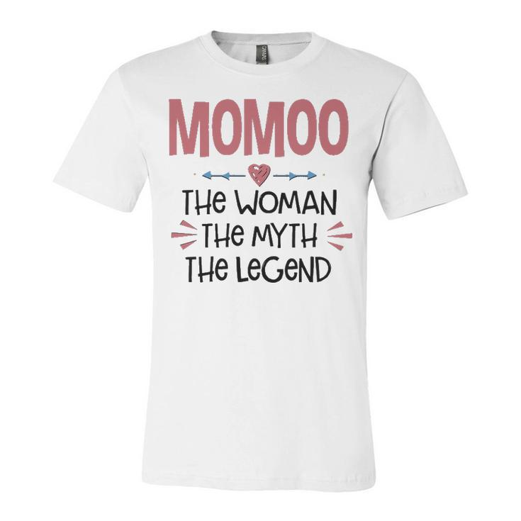Momoo Grandma Gift   Momoo The Woman The Myth The Legend Unisex Jersey Short Sleeve Crewneck Tshirt