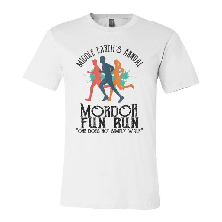 Mordor Fun Run One Does Not Simply Walk Jersey T-Shirt