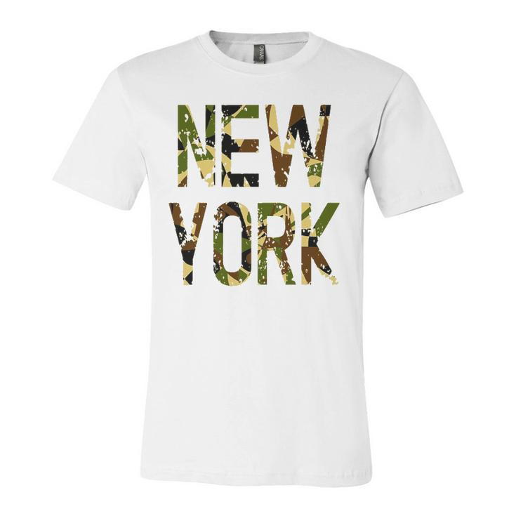 New York Camo Distressed Jersey T-Shirt