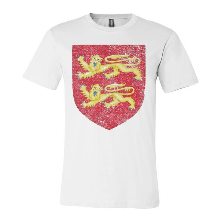 Normandy Coat Of Arms Flag France Norman Two Leopards Jersey T-Shirt
