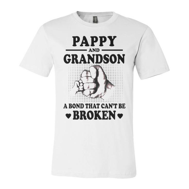 Pappy Grandpa Gift   Pappy Grandpa And Grandson A Bond That Cant Be Broken Unisex Jersey Short Sleeve Crewneck Tshirt