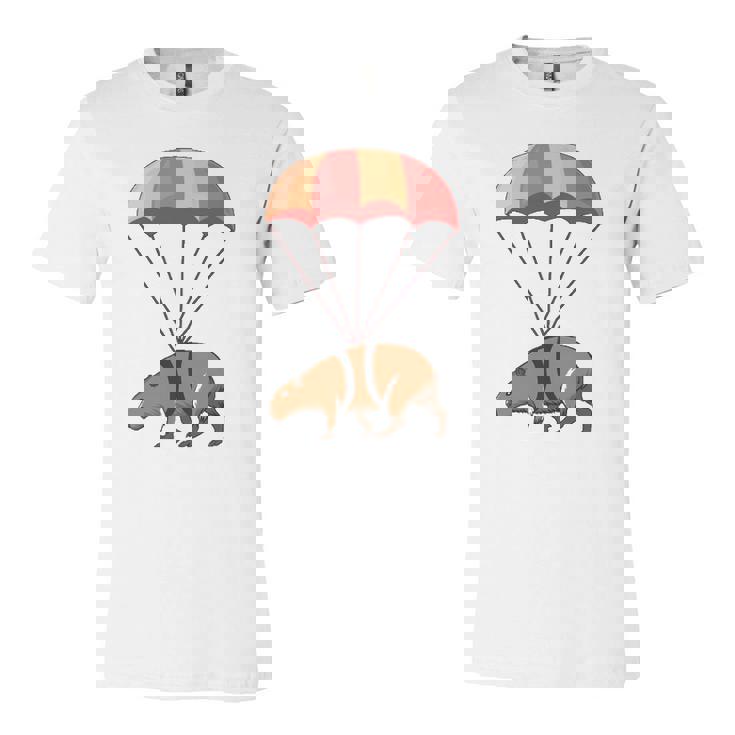 Parachuting Capybara For Capybara Lovers Jersey T-Shirt