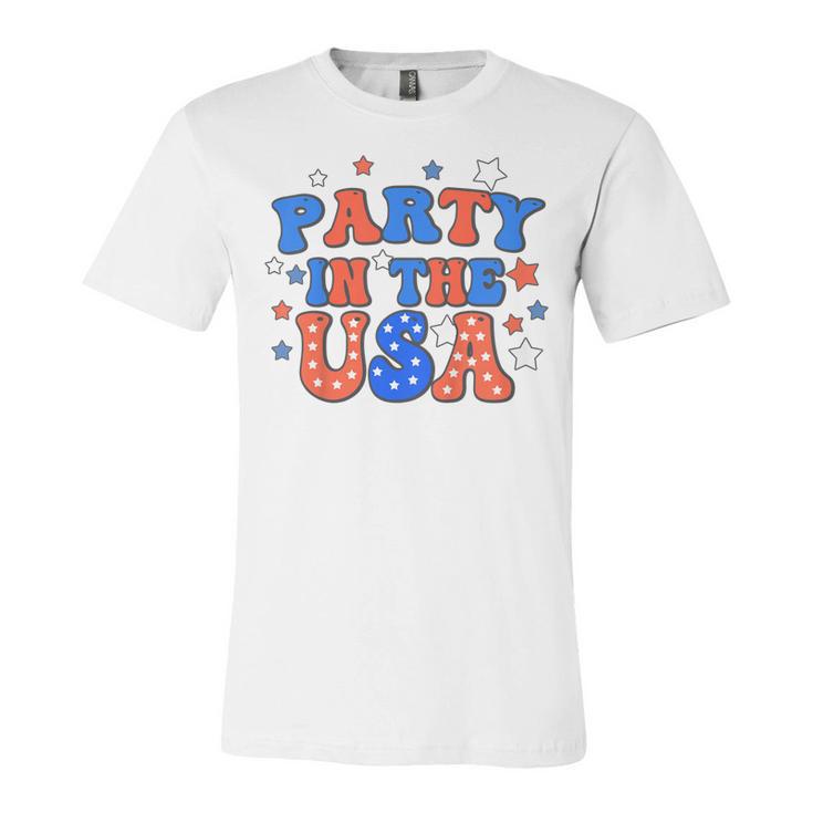 Party In The Usa 4Th Of July Independence Day  Unisex Jersey Short Sleeve Crewneck Tshirt