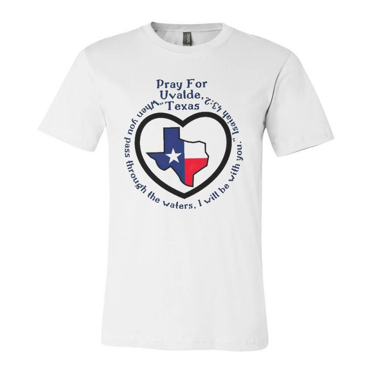 Prayers For Texas Robb Elementary Uvalde Texan Flag Map Jersey T-Shirt