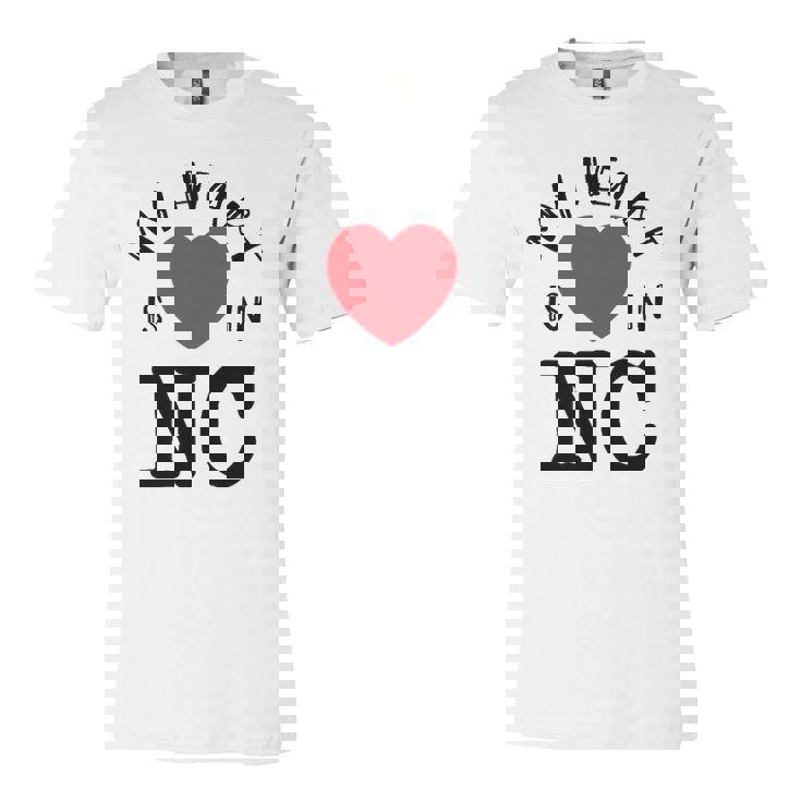 Proud State My Heart Is In Nc North Carolina Jersey T-Shirt