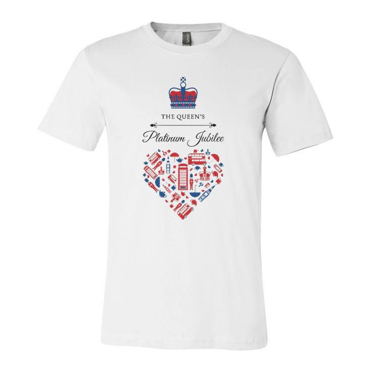 Queens Jubilee Queen Elizabeth Queen Crown Jersey T-Shirt