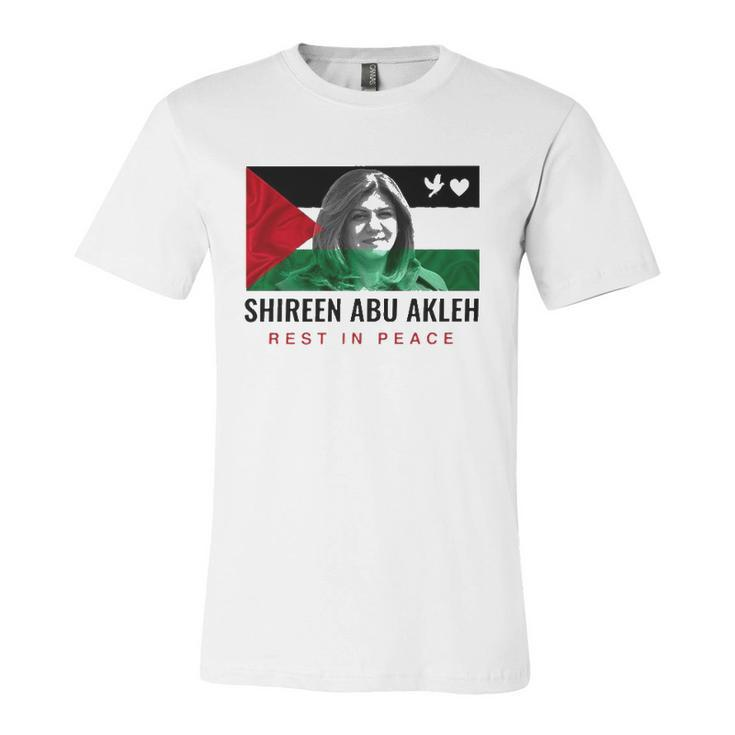 Rip Shireen Abu Akleh Palestine Palestinian Flag Jersey T-Shirt