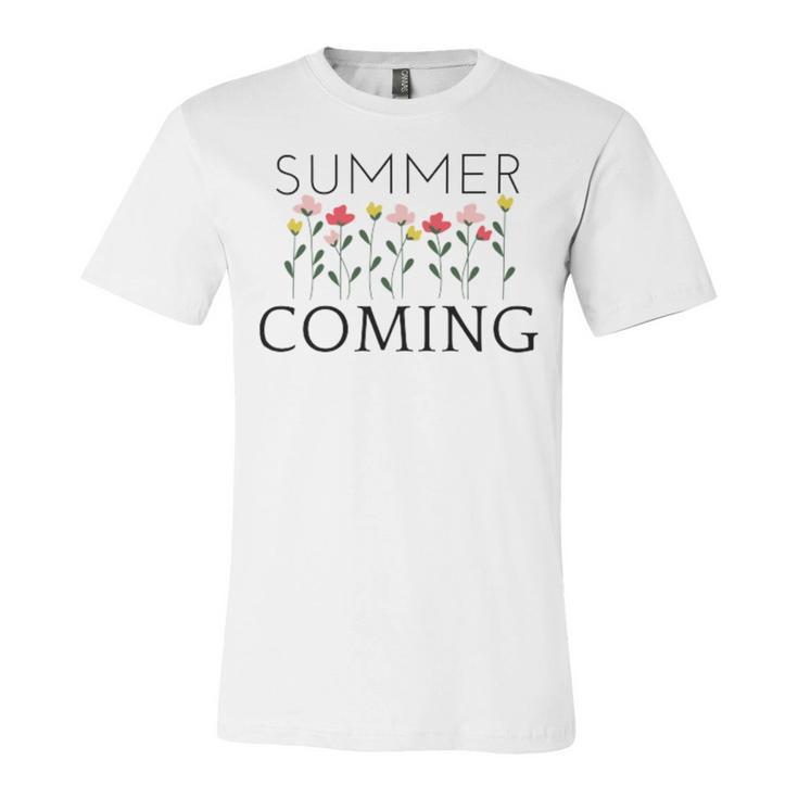 Summer Coming Unisex Jersey Short Sleeve Crewneck Tshirt