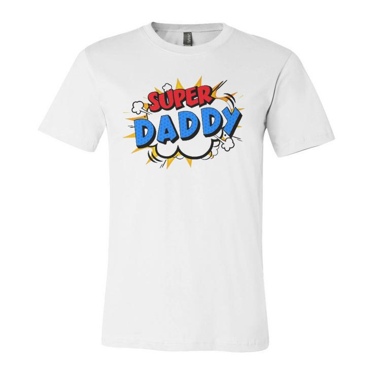 Super Daddy Cartoon Bubble Retro Comic Style Jersey T-Shirt