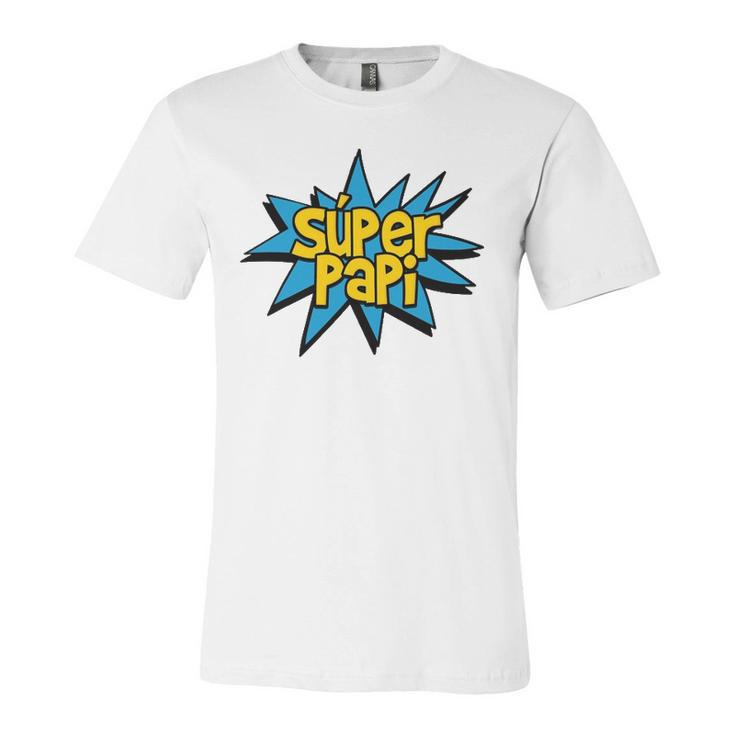 Super Papi Comic Book Superhero Spanish Dad Graphic Jersey T-Shirt