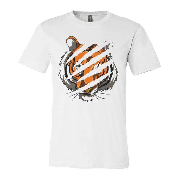 Tiger Stripes Zoo Animal Tiger Jersey T-Shirt