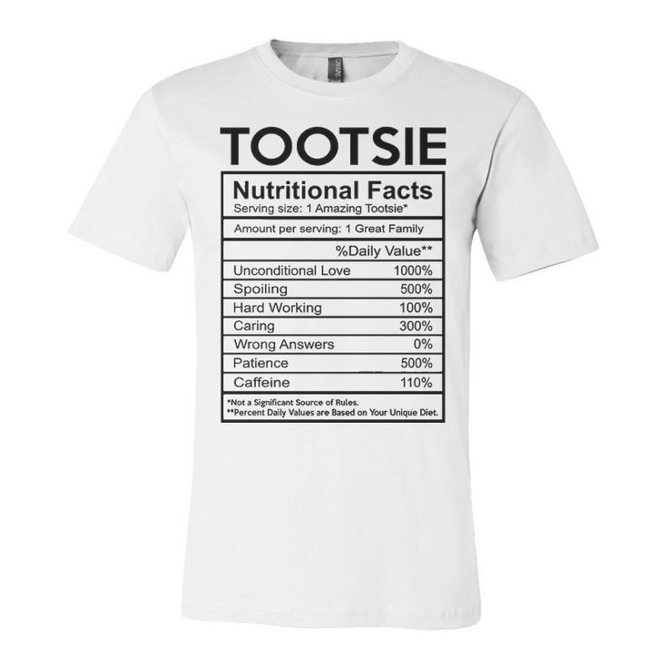 Tootsie Grandma Gift   Tootsie Nutritional Facts Unisex Jersey Short Sleeve Crewneck Tshirt